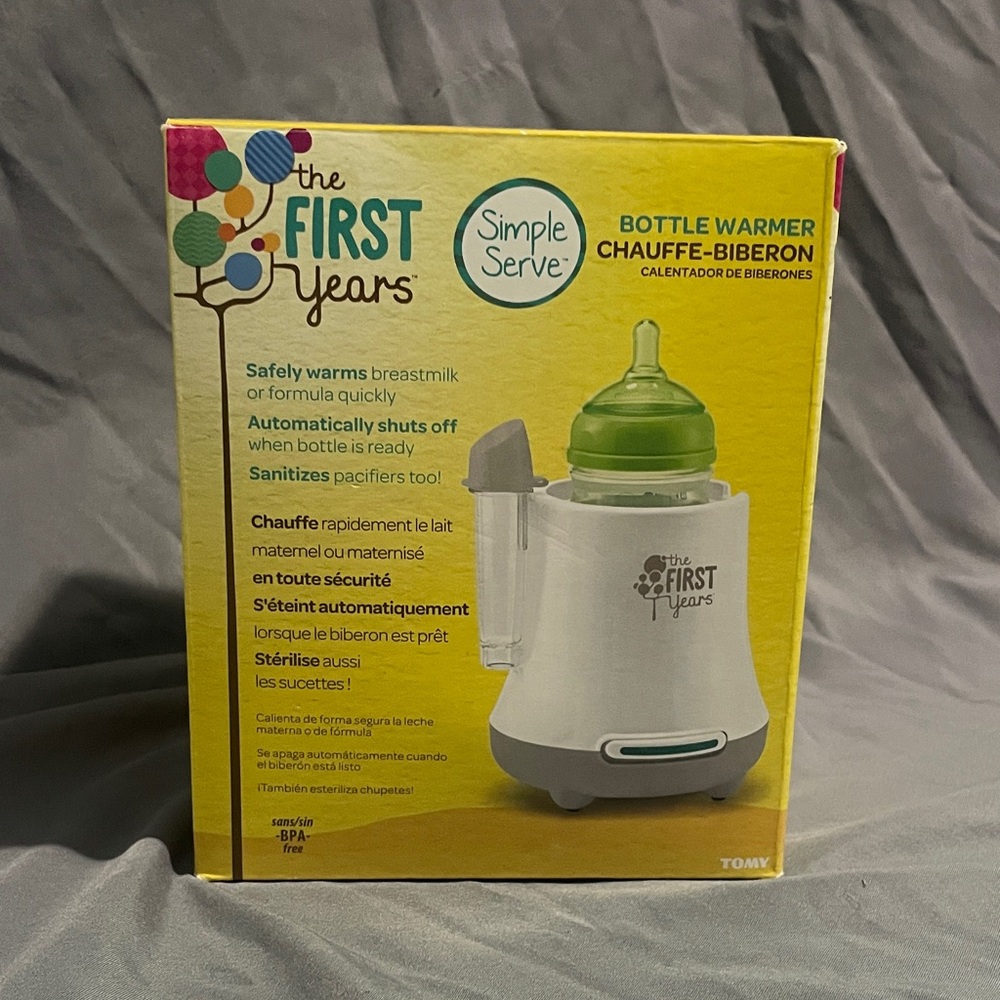 The First Years Bottle Warmer - Green and White